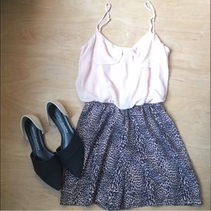 Leopard Print shorts Romper
